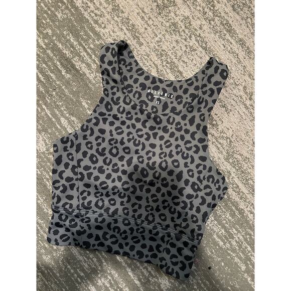 Anthropologie All Fenix Jagger Leopard Print Sports Bra Sz XS - Picture 3 of 5